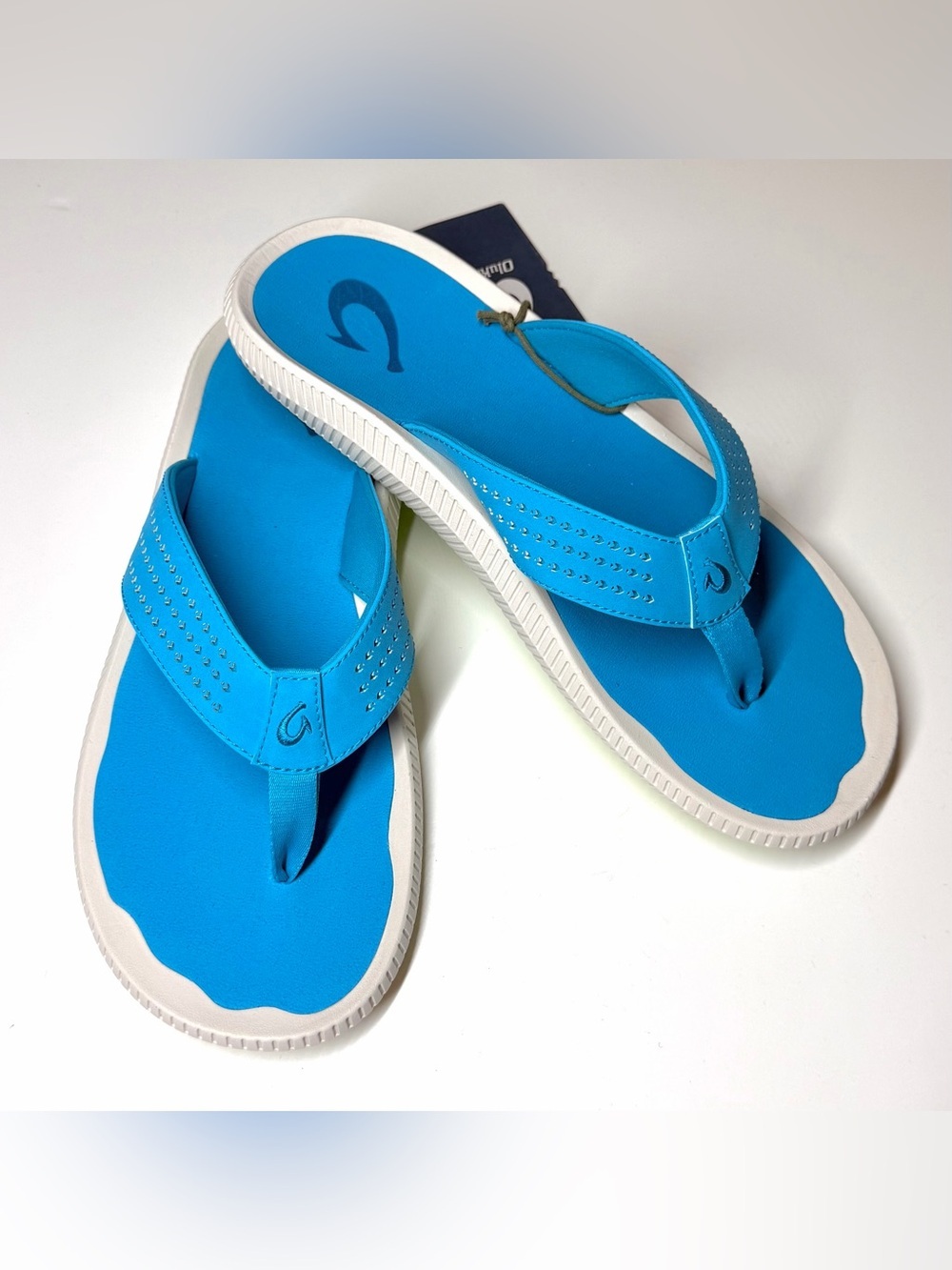 OluKai Ulele Men's Beach Sandals in Tropic Blue / Water Ready Size - 11 - Picture 7 of 8